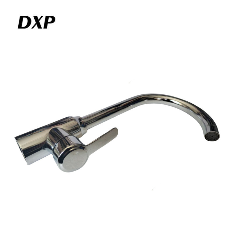DXP 电镀高仪冷热大弯水龙头 4分冷热 个