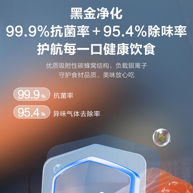 海尔(Haier)立式冰柜180L容量风冷无霜冷藏冷冻两用一键转换-30度深冷HCF鲜冻保湿科技 BD-180WGHS9高清大图