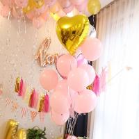 结婚婚礼婚房布置房间装饰求婚气球用品铝膜金色汽球拍照背景墙