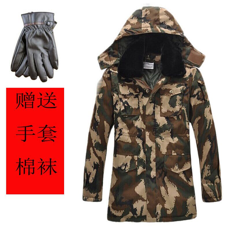 PLA 07荒漠迷彩作訓大衣 防寒服175/100 実物中古 ダウンジャケット 07