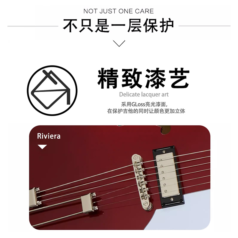 epiphone易普锋电吉他ES-335初学入门电吉他樱桃红色