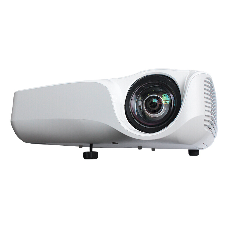 鸿合hts10激光短焦投影机教育培训办公商用投影仪视频