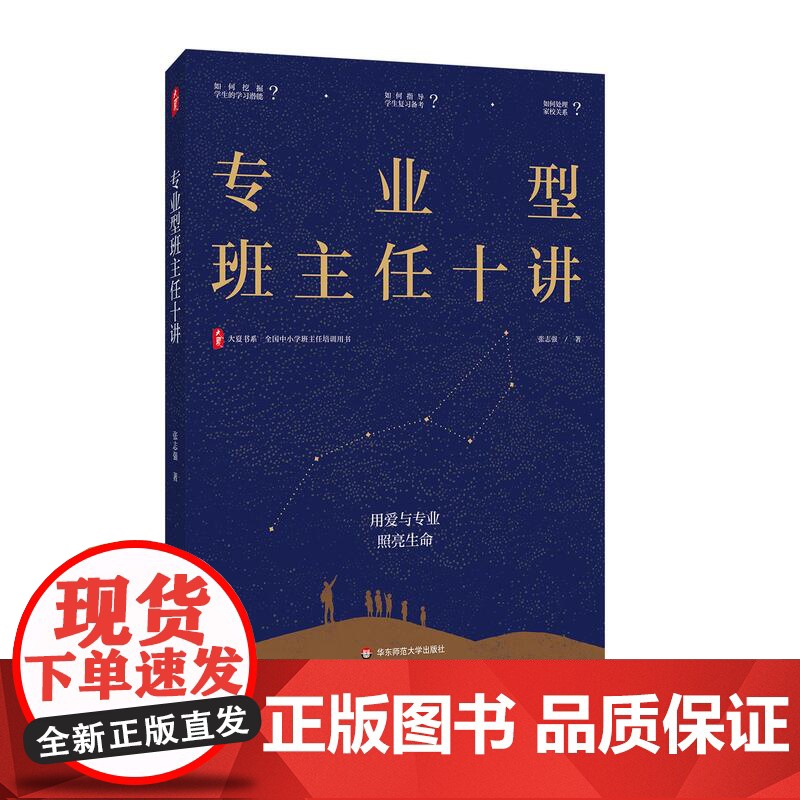专业型班主任十讲 大夏书系 全国中小学班主任培训用书 破解新手班主任痛点 华东师范大学出版社