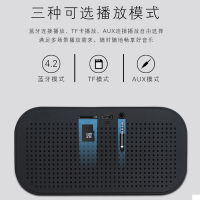 FoQo 蓝牙音箱 重低音小钢炮 无线蓝牙4.2 家用插卡手机闹钟镜面迷你音响 yAyusi/S5深空黑 官方标配