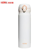 膳魔師(THERMOS)保温杯JNL-502大容量500ml水杯高真空304不锈钢一键开启轻量便携车载PRW珍珠白通用