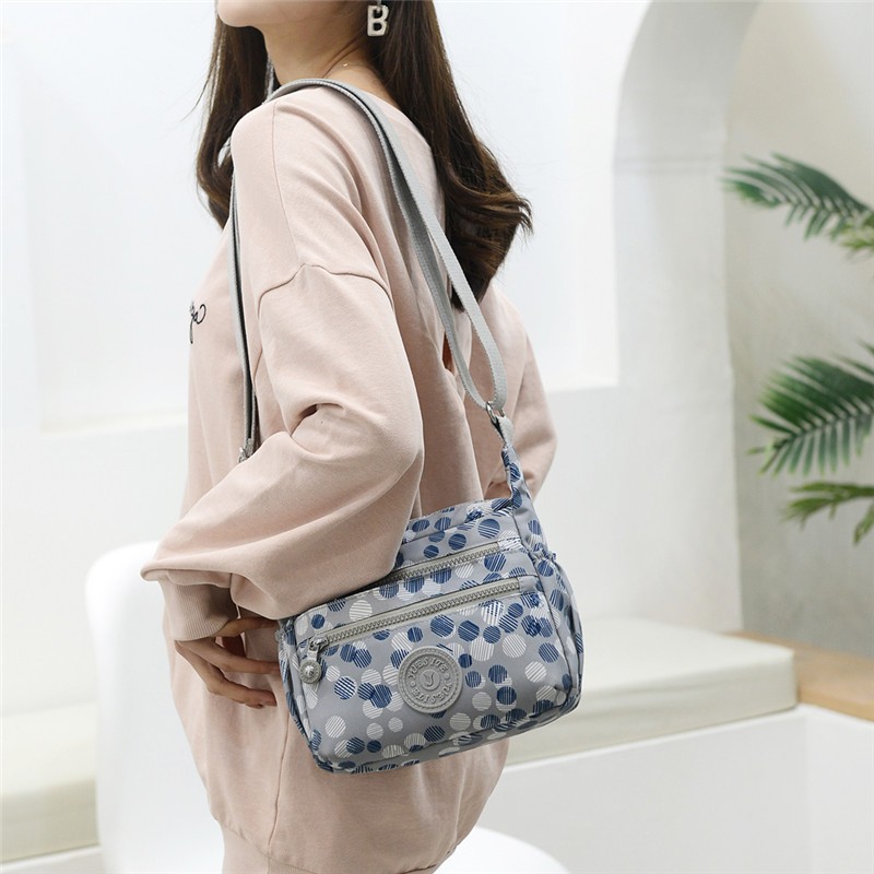 福源小包包女包单肩斜挎印花尼龙牛津布包时尚休闲女士小背包帆布包女