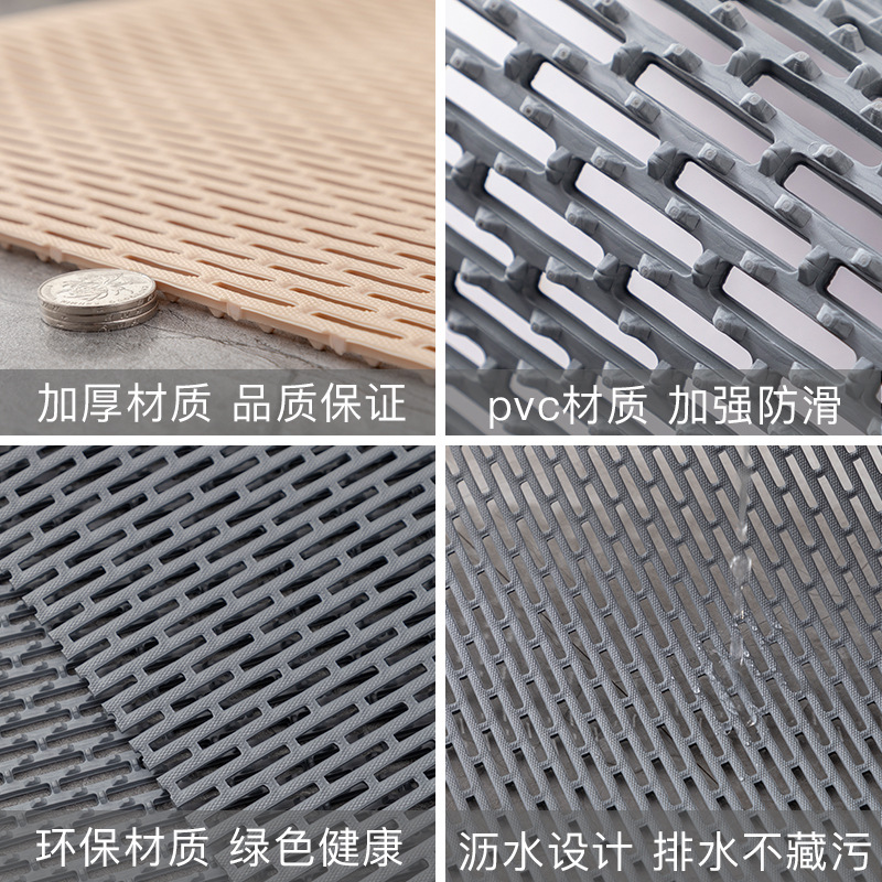 浴室防水脚垫镂空防滑垫淋浴洗澡卫生间洗手间厕所隔水垫家用垫子40*60CM(2件起订)高清大图