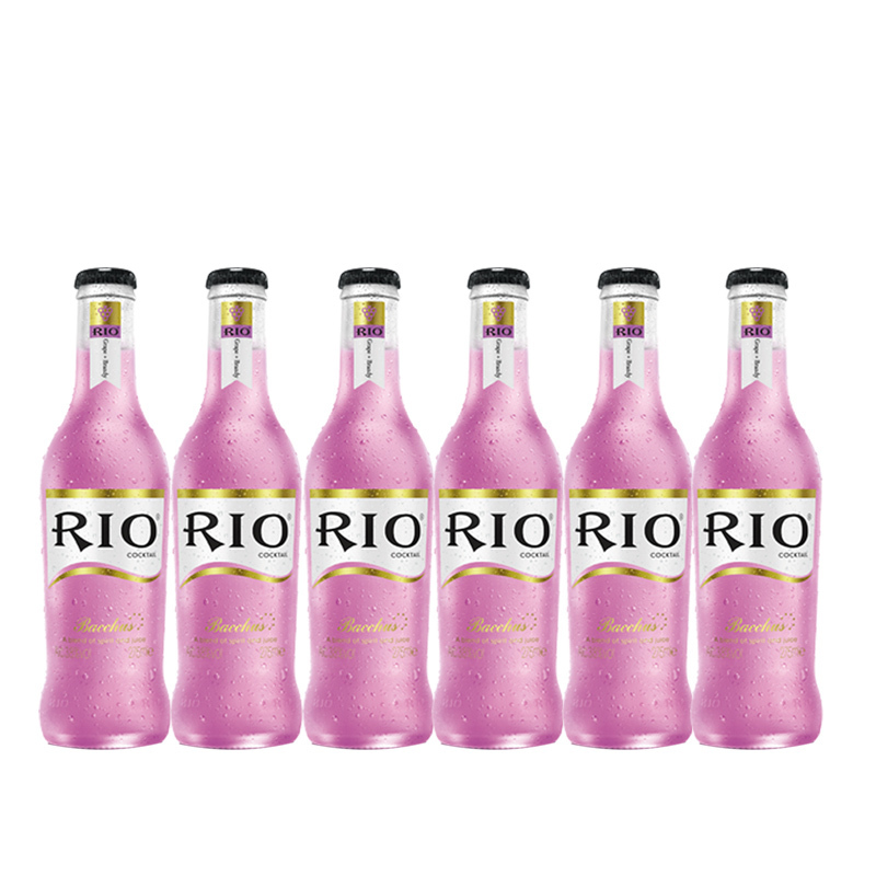 锐澳(RIO)洋酒 鸡尾酒 预调酒果酒 葡萄味 275ml*6瓶