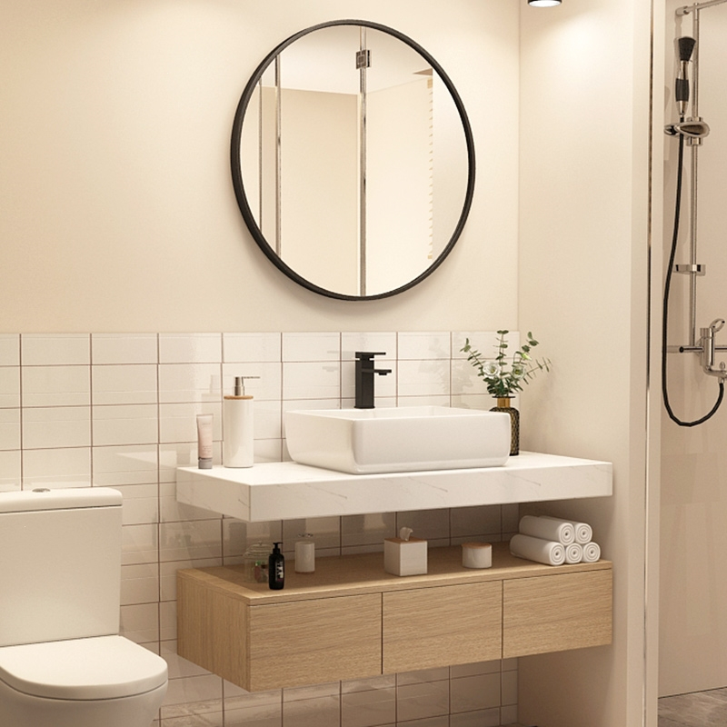 客浴室柜洗手盆柜组合阳台陶瓷一体卫生间小户型洗脸池面盆柜洗漱台