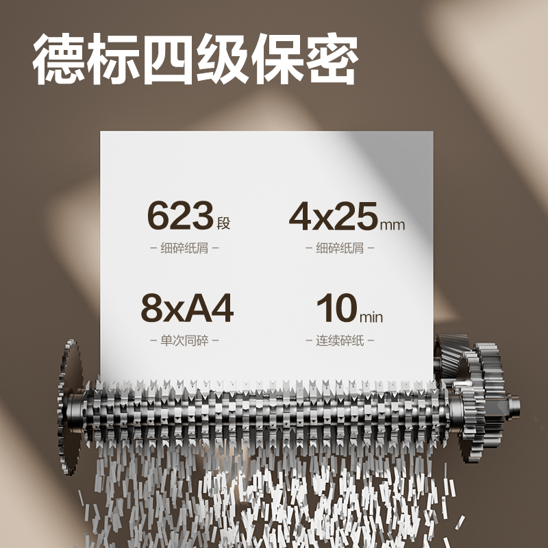 得力GA311碎纸机 商务碎纸机 白色 单位/台高清大图