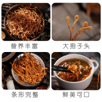 虫花干货金虫蛹北金蛹特级无硫孢子头煲汤材料类菌汤包非500g