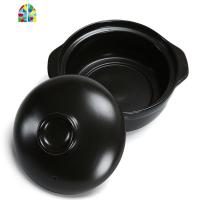 陶瓷砂锅盖子汤煲瓷煲石锅盖子黑色沙锅盖汤锅炖锅盖煲仔饭砂锅盖 FENGHOU 单外盖手工测量直径约22.5CM