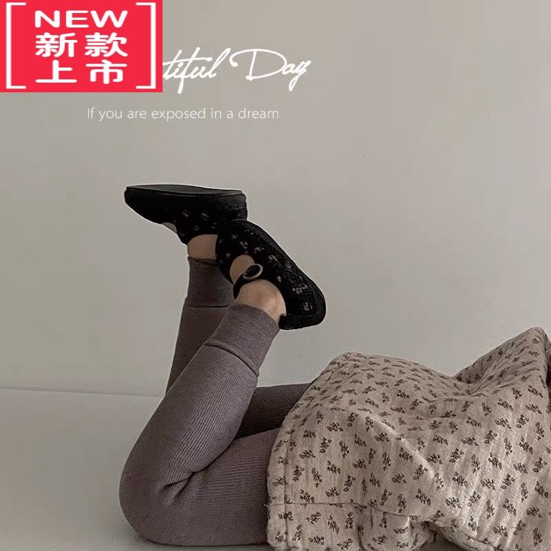 可莉允女童加绒打底裤秋冬儿童打底裤宝宝保暖裤子加厚外穿连裤袜一体绒图片