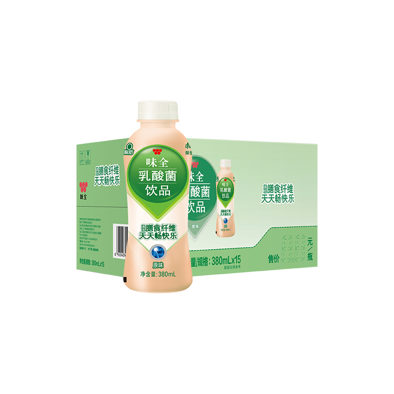 味全( 原味) 乳酸菌饮品饮料380ml*15瓶箱装 康师傅出品