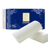 清风卷纸B00AAH 舒柔纯品系列 卫生纸3层平纹1400克无芯卷*10卷/提 6提/箱（整箱销售）