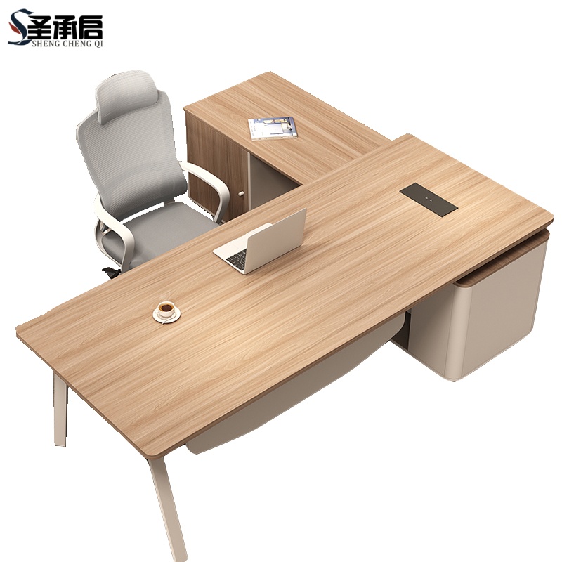 圣承启 办公桌 2.2米含椅张高清大图