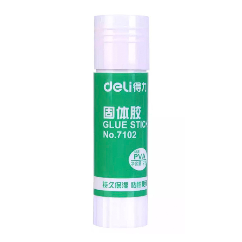 得力(deli) 高粘度PVP强力固体胶7102 21g 12支/盒