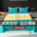 纯棉老粗布床单单件加厚全棉粗布可学生宿舍单人被单双人床罩_445 48*74cm【枕套一对】 回忆【原棉粗布】