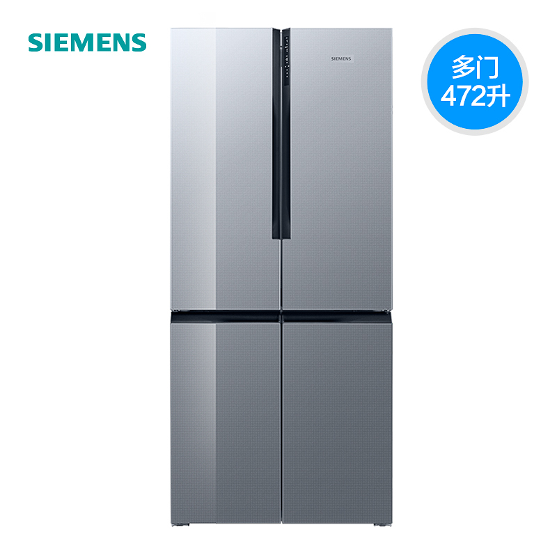 SIEMENS/西门子 智感零度 高端无霜玻璃 十字多门冰箱 KF86NAA95C