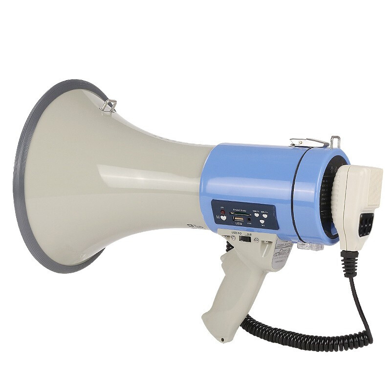 雷公王 CR-88 喊话器 USB多功能插卡 50W大功率防汛喇叭(含2600毫安锂电池)