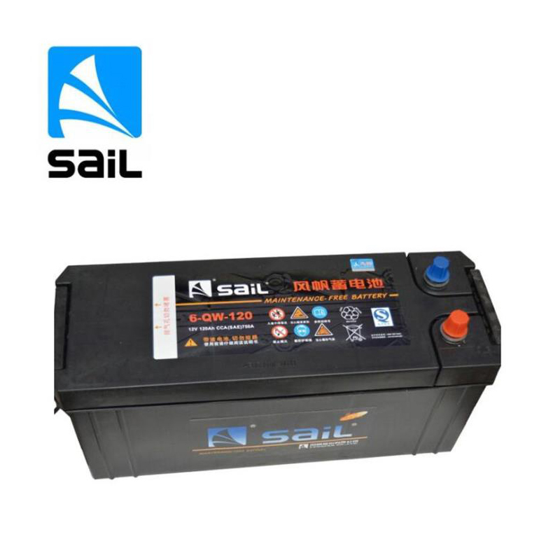 风帆sail蓄电池12v120ah汽车启动电瓶6qw120单位个