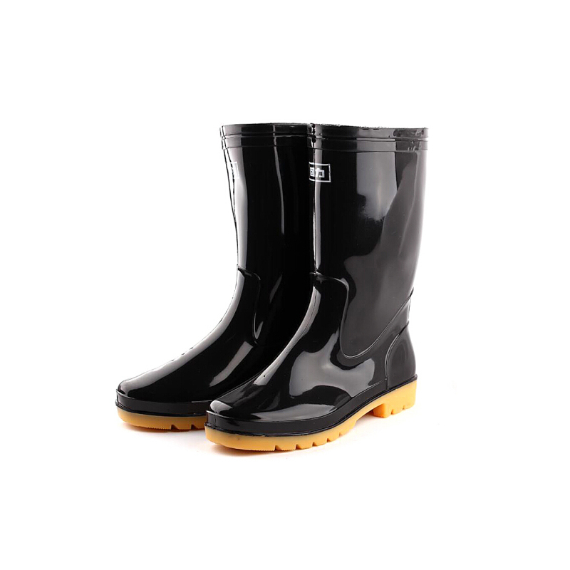 aeon回力807中筒黑色雨靴