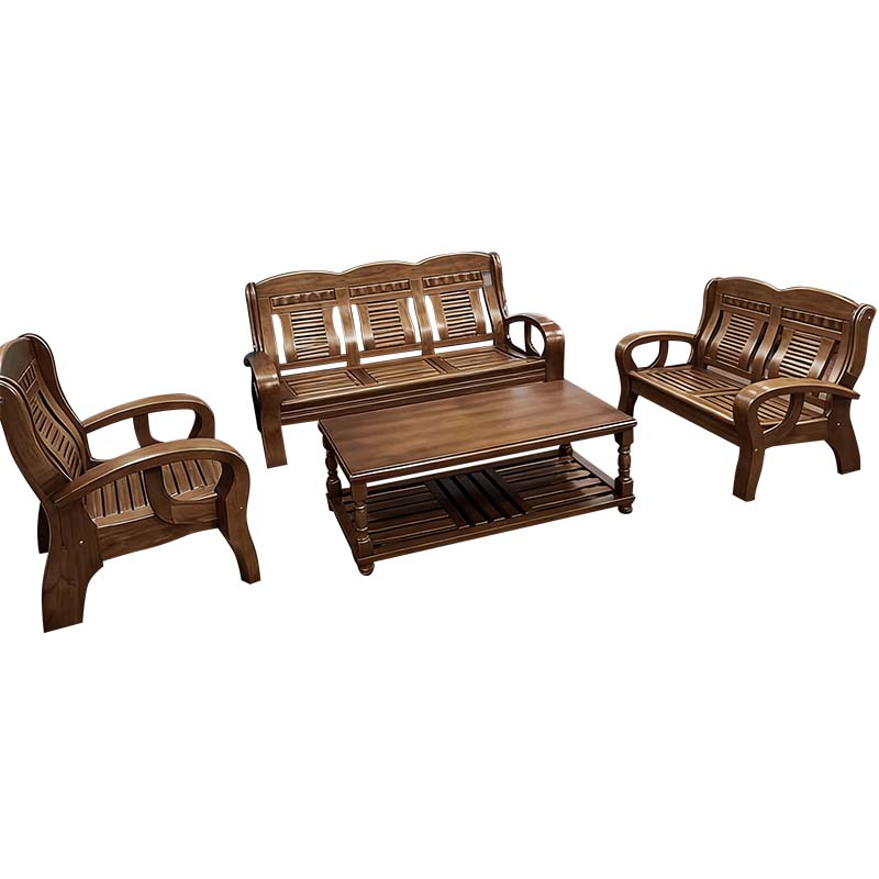 亿铁 木沙发茶几组合高清大图