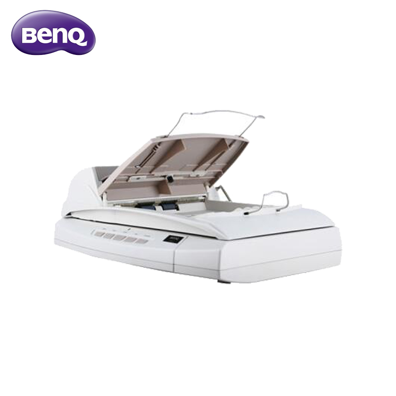 明基(BenQ)F800 PLUS平板及馈纸式扫描仪 A4彩色单面高速批量 每分钟20张 高清CCD