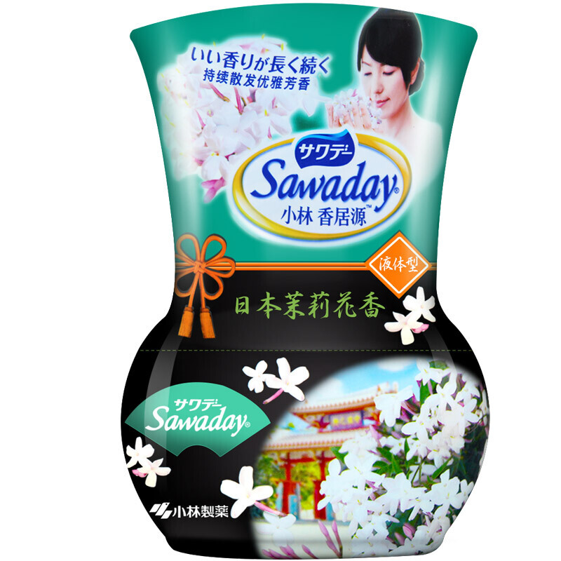 小林制药 (KOBAYASHI) 香居源家用液体香熏除臭剂房间厕所酒店除异味茉莉花香空气清新剂 350ml