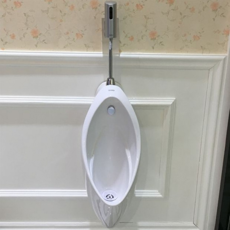 小便斗挂墙式ciaa感应器uw904sb男士工程家用地排水墙排水尿斗