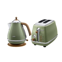 Delonghi/德龙 CTO2003家用2片式多士炉吐司机+KBO2001电水壶 年货组合