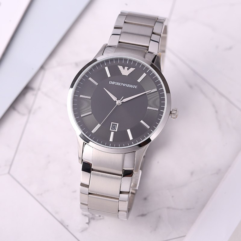 阿玛尼(EMPORIO ARMANI)手表经典商务休闲石英表男表 AR2457