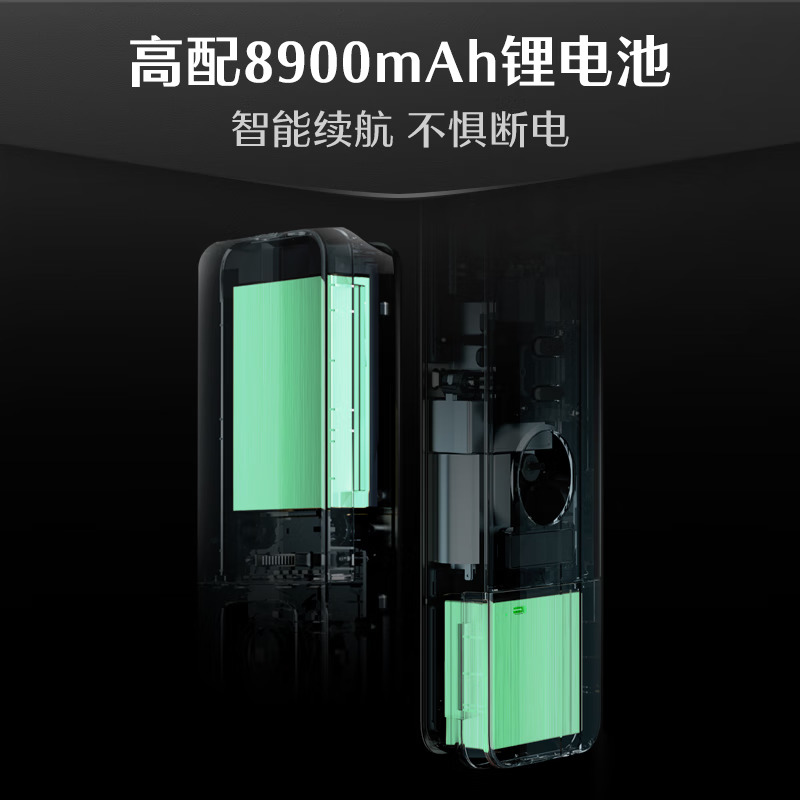 德施曼指纹锁密码锁可视猫眼智能锁 高清大屏Q50MPro电子门锁家用防盗门智能锁高端黑高清大图