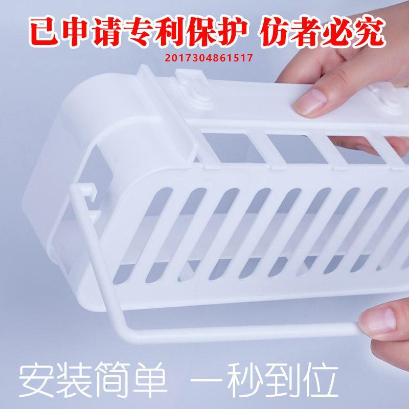 卫生间牙膏牙刷的收纳盒放梳子壁挂电动放置架免打孔吸盘式置物