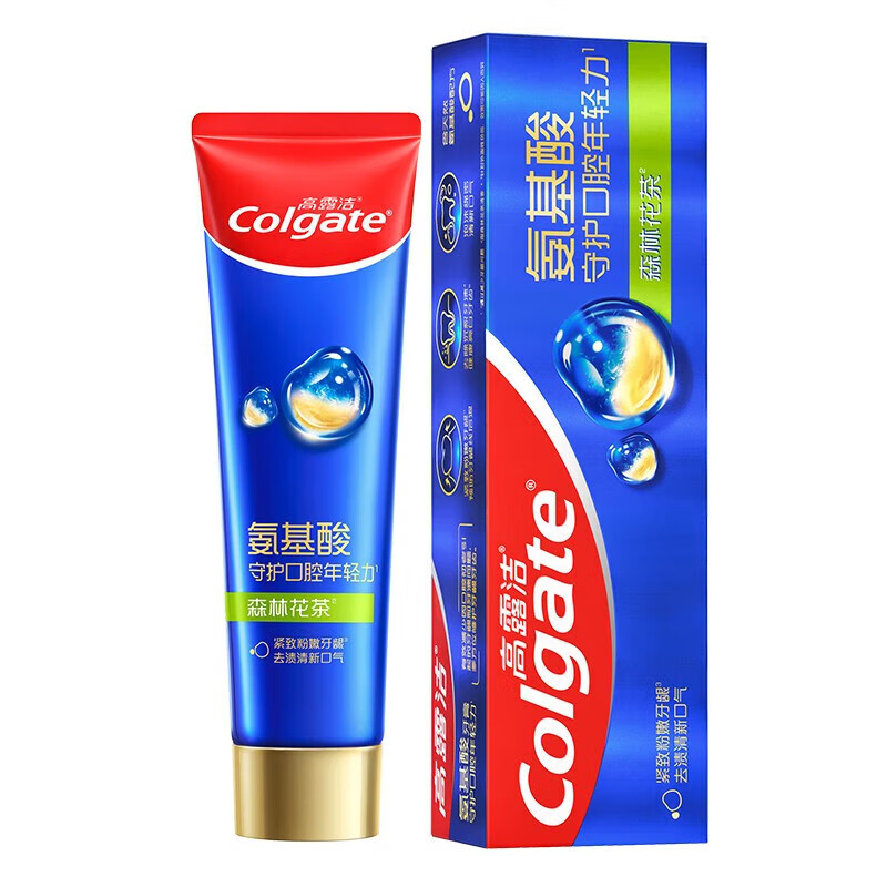 高露洁(Colgate) 氨基酸牙膏 花茶味120g 改善牙龈红肿 清新口气