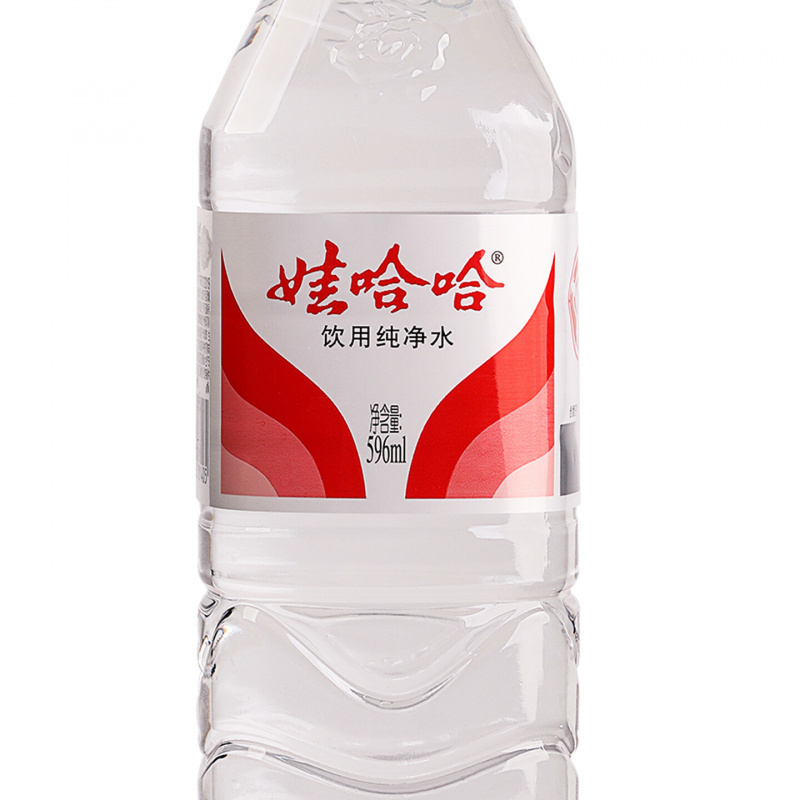 娃哈哈饮用纯净水矿泉水 596ml*24瓶/箱[整箱]商务办公会议用水高清大图