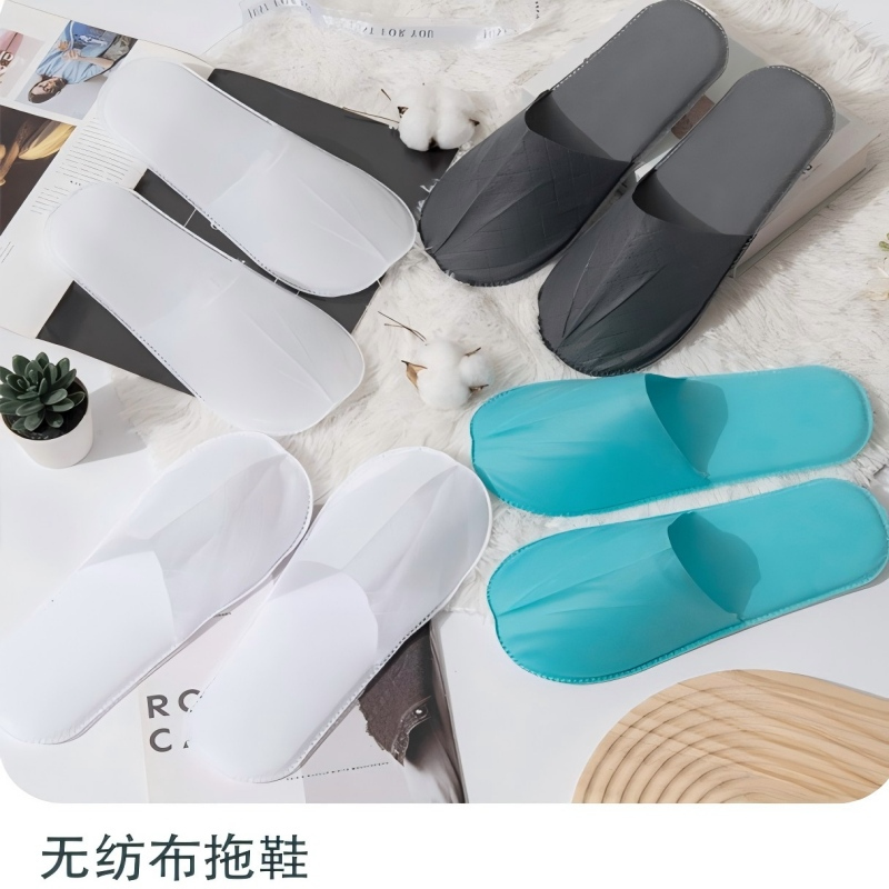 高泡无纺布一次性拖鞋4mm 1双 5000双起订高清大图