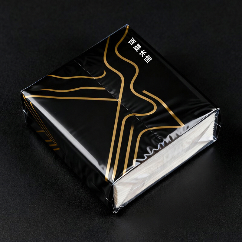 百晟长恒BSCH-56GS 小方抽纸 80*90mm 50抽/包(计价单位:包)黑色高清大图