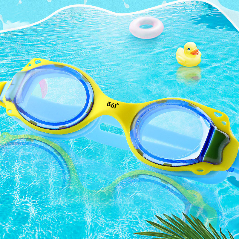 361儿童泳镜男女童专业高清防水防雾游泳眼镜女童潜水镜游泳装备蓝色
