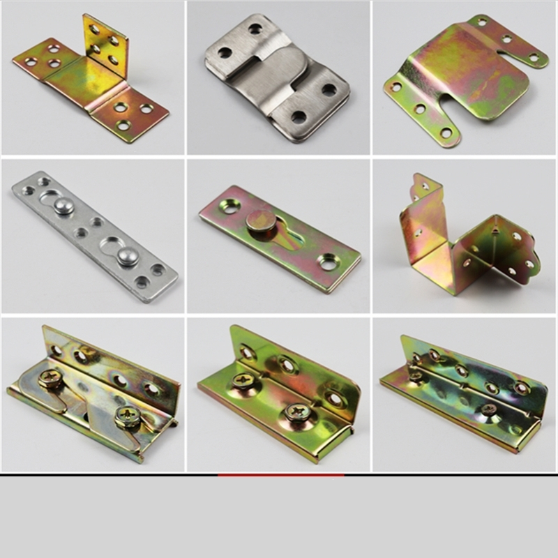 加厚床铰链床挂扣ciaa重型实木床固定角铁连接件镜框挂画家具五金配件