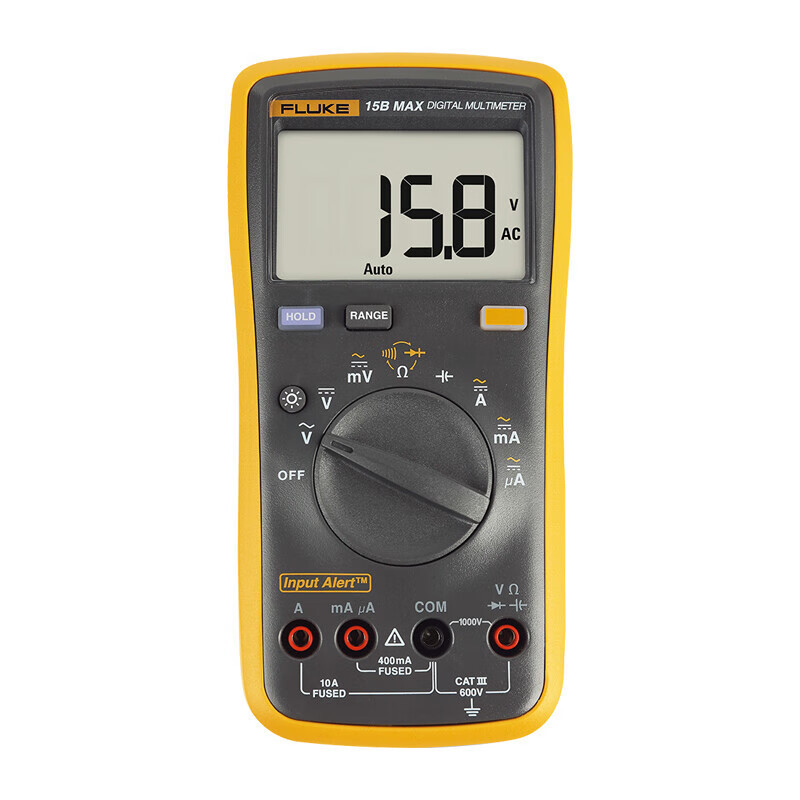 福禄克(FLUKE)15B MAX-01 数字万用表 掌上型多用表 自动量程 带背光 仪器仪表 一台