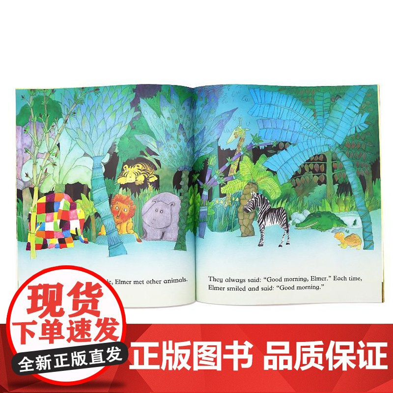 Elmer Pack 花格子大象艾玛全套12册 英文原版绘本 性格习惯养成情商管理绘本家庭亲子教育儿童 1-3-6岁幼儿