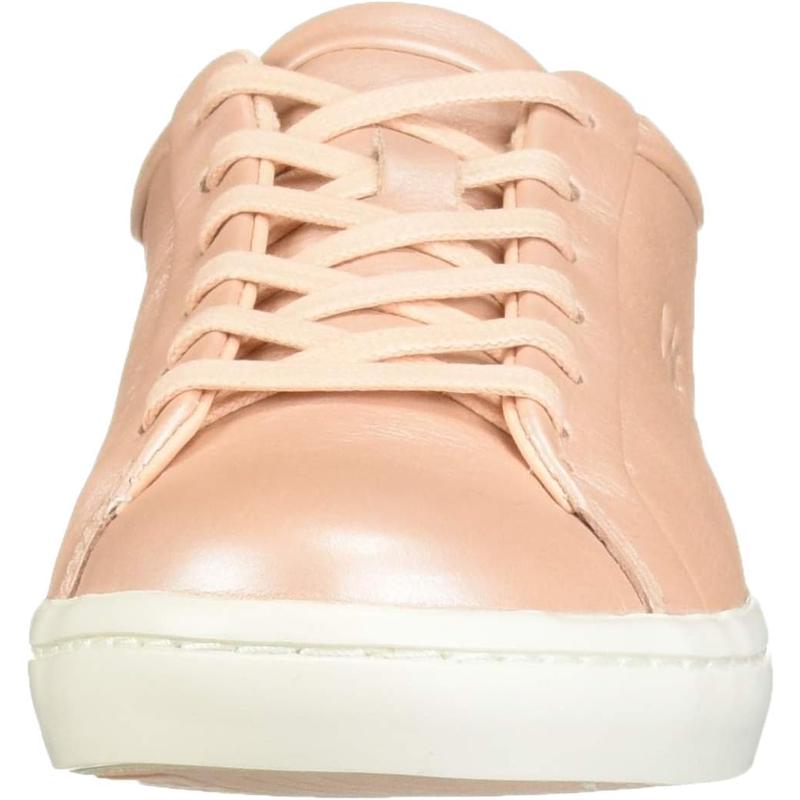 Lacoste女士低帮休闲鞋光滑皮革低帮鞋复古橡胶ToeCap舒适OrthoLi高清大图