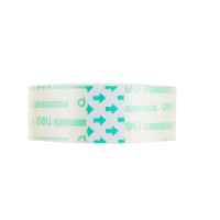 得力(deli)高透学生文具胶带/小胶带18mm*30y(27.4m/卷)8卷/筒办公用品30065