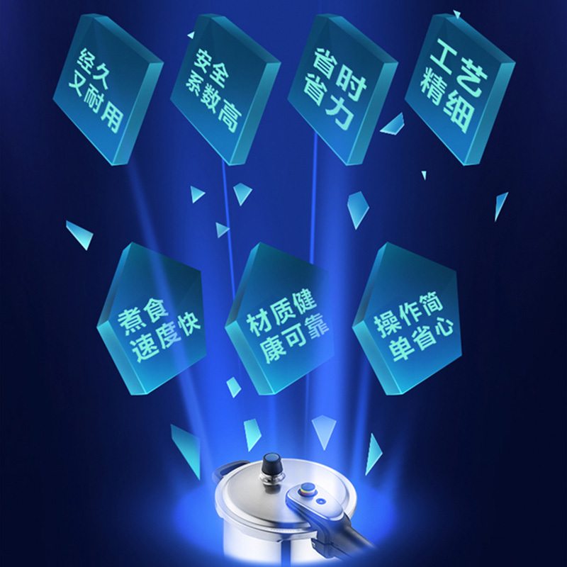 爱仕达(ASD)锅具高压锅YS22D1WG 22CM家用安全防爆快煮锅 磁炉通用压力锅 省时高效