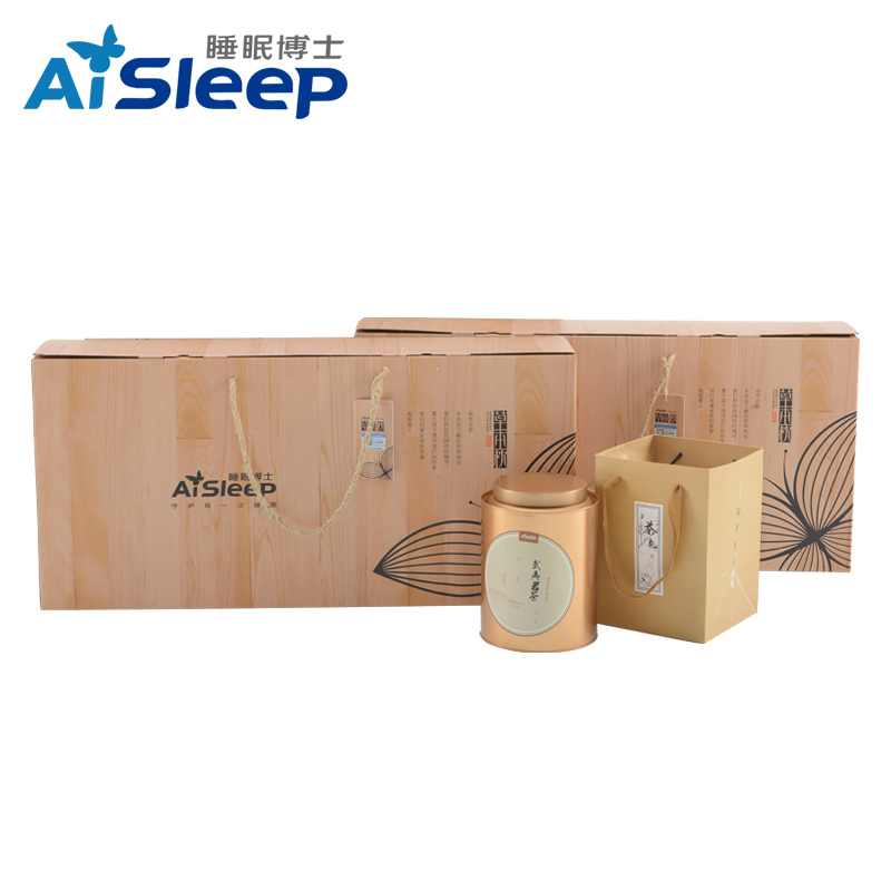 睡眠博士(AiSleep) 武夷山茶枕 安睡枕护颈枕生态花草枕 天然茶叶枕头枕芯 一对装
