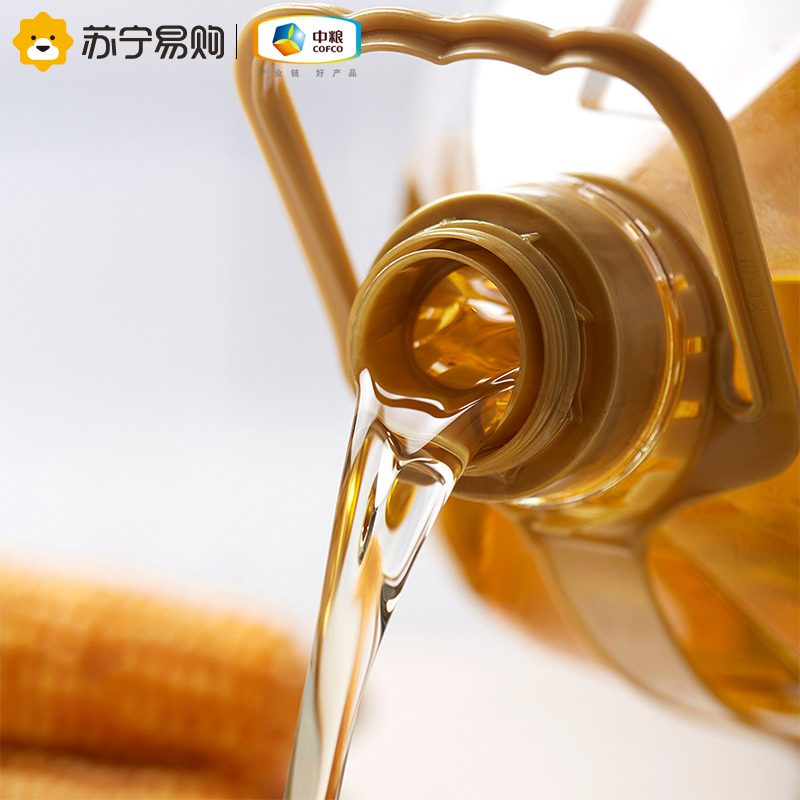 中粮初萃玉米胚芽油5L*2桶(捆绑赠400ML/桶)中粮 物理压榨 一级桶装玉米油 非转基因 食用