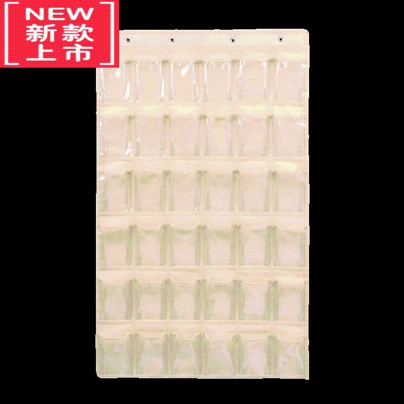 可莉允幼儿园晨检接送卡袋 挂墙挂式透明手机收纳袋 美容院面扑收纳挂袋图片