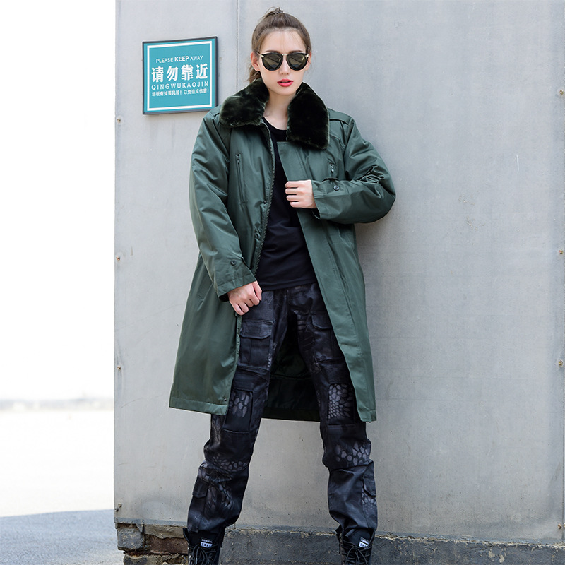 TDUO长款防寒大衣K95 件 墨绿 170/90B