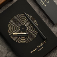 派克PARKER 签字笔 威雅系列XL钢杆金夹宝珠 学生办公通用日常书写拔帽式佩戴0.7mm黑色水性宝珠笔芯